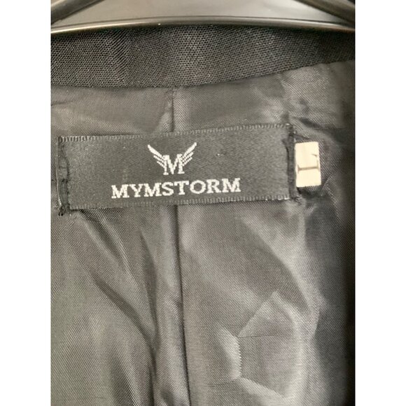 L/XL Soma Animal Print Sweater Jacket & Mymstorm Black Blazer Lot RZ10410 GUC - Picture 3 of 10